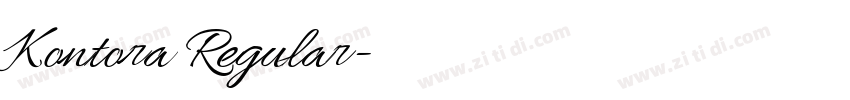 Kontora Regular字体转换 Kontora Regular字体转换